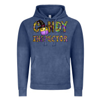 Vintage Denim Candy Inspector Vintage Hoodie - CowhideDigitalArt