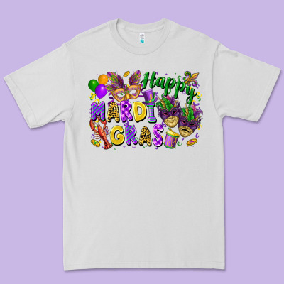 Happy Mardi Gras Premium Tee Designed By Fadigitalartstudio