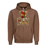 Chestnut flower skeleton Zipper Hoodie - RanaPortraitStore