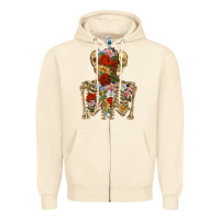 Sandshell flower skeleton Zipper Hoodie - RanaPortraitStore