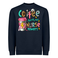 Navy coffee gives me nurse powers Heavyweight Sweatshirt - Jasminsmagicworld