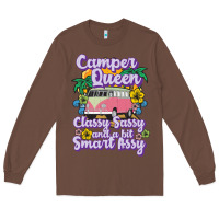 Chestnut camp camping camper queen classy sassy and a bit smart assycamper camp Long Sleeve Tee - linhVisuals