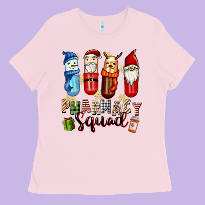 Pharmacy Squad Christmas Ladies Tee Designed By Fadigitalartstudio