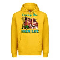 Lemon western loving the farm life barn cow pig rooster tractor wind wheel Premium Hoodie - Artiststas