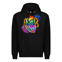 Black love is love pride Premium Hoodie - Jasminsmagicworld