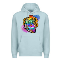 Blue Mist love is love pride Premium Hoodie - Jasminsmagicworld