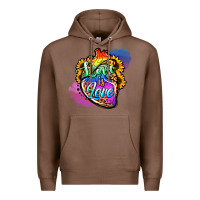 Chestnut love is love pride Premium Hoodie - Jasminsmagicworld