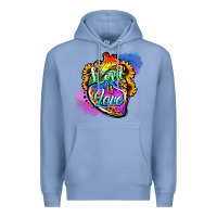 Colony Blue love is love pride Premium Hoodie - Jasminsmagicworld