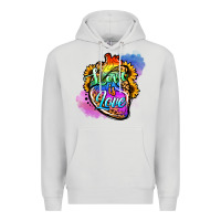Dove Grey love is love pride Premium Hoodie - Jasminsmagicworld