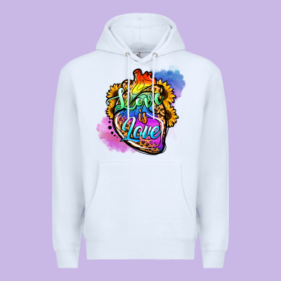 Love Is Love Pride Premium Hoodie Designed By Jasminsmagicworld