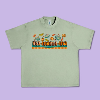 Fall Mama Libbey Glass Urban Heavy Tee Designed By Bundleandbundleshop