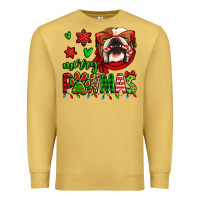 Antique Gold merry pawmas christmas bulldog Premium Sweatshirt - Jasminsmagicworld