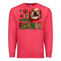 Cardinal merry pawmas christmas bulldog Premium Sweatshirt - Jasminsmagicworld