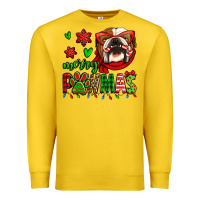Lemon merry pawmas christmas bulldog Premium Sweatshirt - Jasminsmagicworld