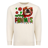 Sandshell merry pawmas christmas bulldog Premium Sweatshirt - Jasminsmagicworld