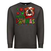 Smoke merry pawmas christmas bulldog Premium Sweatshirt - Jasminsmagicworld