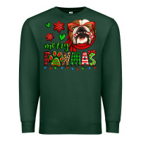 Sports Green merry pawmas christmas bulldog Premium Sweatshirt - Jasminsmagicworld