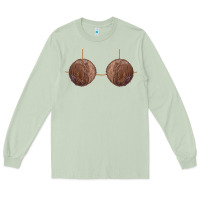 Matcha coconut bra easy adult halloween tiki party costume t shirt Long Sleeve Tee - linhVisuals