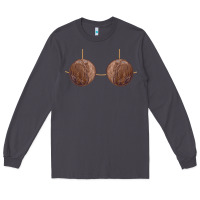Smoke coconut bra easy adult halloween tiki party costume t shirt Long Sleeve Tee - linhVisuals