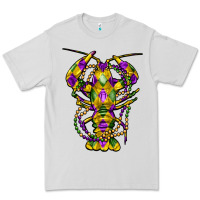 Dove Grey mardi gras crawfish Premium Tee - FaDigitalArtStudio