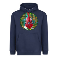Navy Roaster Head Christmas Heavyweight Hoodie - RanaPortraitStore