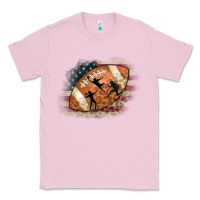 Bubblegum Pink American Football Flag Players Classic Tee - CowCowDesign