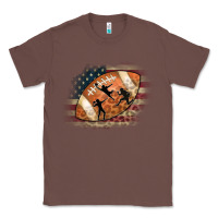 Chestnut American Football Flag Players Classic Tee - CowCowDesign