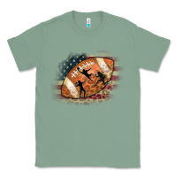 Sage American Football Flag Players Classic Tee - CowCowDesign