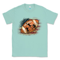 Seafoam American Football Flag Players Classic Tee - CowCowDesign