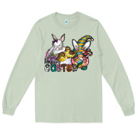 Matcha Happy Easter Long Sleeve Tee - CowhideDigitalArt