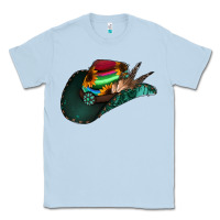 Dusty Blue aztec sunflower cowboy hat Classic Tee - Jasminsmagicworld