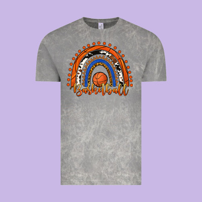 Basketball Rainbow Vintage Tee Designed By Ranaportraitstore