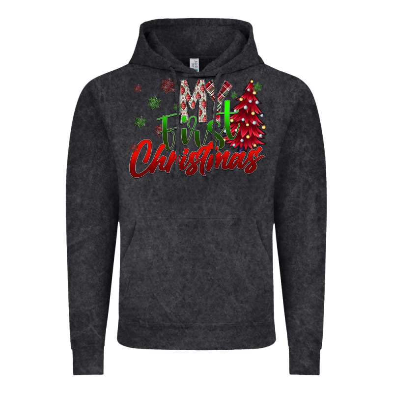 My First Christmas Vintage Hoodie by SublimationCraftShop | Teevron