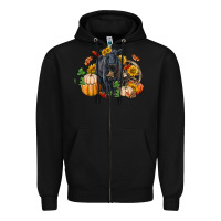 Black Fall black angus Zipper Hoodie - RanaPortraitStore