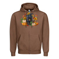 Chestnut Fall black angus Zipper Hoodie - RanaPortraitStore