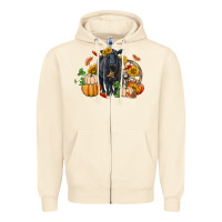 Sandshell Fall black angus Zipper Hoodie - RanaPortraitStore
