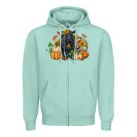 Seafoam Fall black angus Zipper Hoodie - RanaPortraitStore