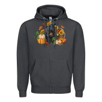 Smoke Fall black angus Zipper Hoodie - RanaPortraitStore