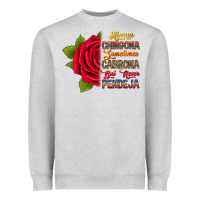 Heather Grey Always chingona sometimes cabrona but never pendej Heavyweight Sweatshirt - RanaPortraitStore