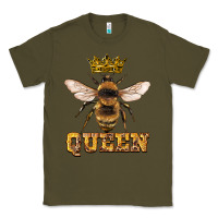 Army Green queen bee Classic Tee - Artiststas