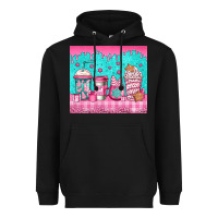 Black pink christmas coffee Heavyweight Hoodie - Jasminsmagicworld