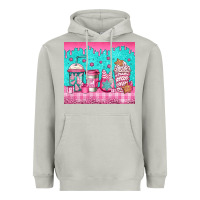 Moon Dust pink christmas coffee Heavyweight Hoodie - Jasminsmagicworld