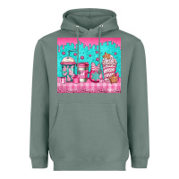 Sage pink christmas coffee Heavyweight Hoodie - Jasminsmagicworld