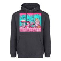 Smoke pink christmas coffee Heavyweight Hoodie - Jasminsmagicworld
