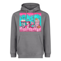 Storm pink christmas coffee Heavyweight Hoodie - Jasminsmagicworld