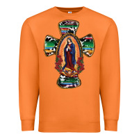 Carrot Our Lady Of Guadalupe Cross Premium Sweatshirt - RanaPortraitStore