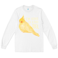 White cockatiel t  shirt i’m kind of a big tiel t  shirt Long Sleeve Tee - linhVisuals