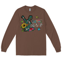 Chestnut Happy Easter Long Sleeve Tee - CowhideDigitalArt