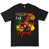 Black Pinch peel eat repeat crawfish Premium Tee - FaDigitalArtStudio