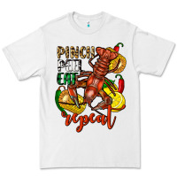 White Pinch peel eat repeat crawfish Premium Tee - FaDigitalArtStudio